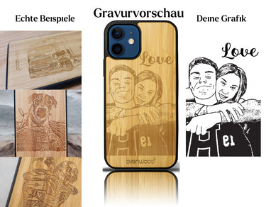 INDIVIDUELL iPhone 12 Bambus-Kunststoff